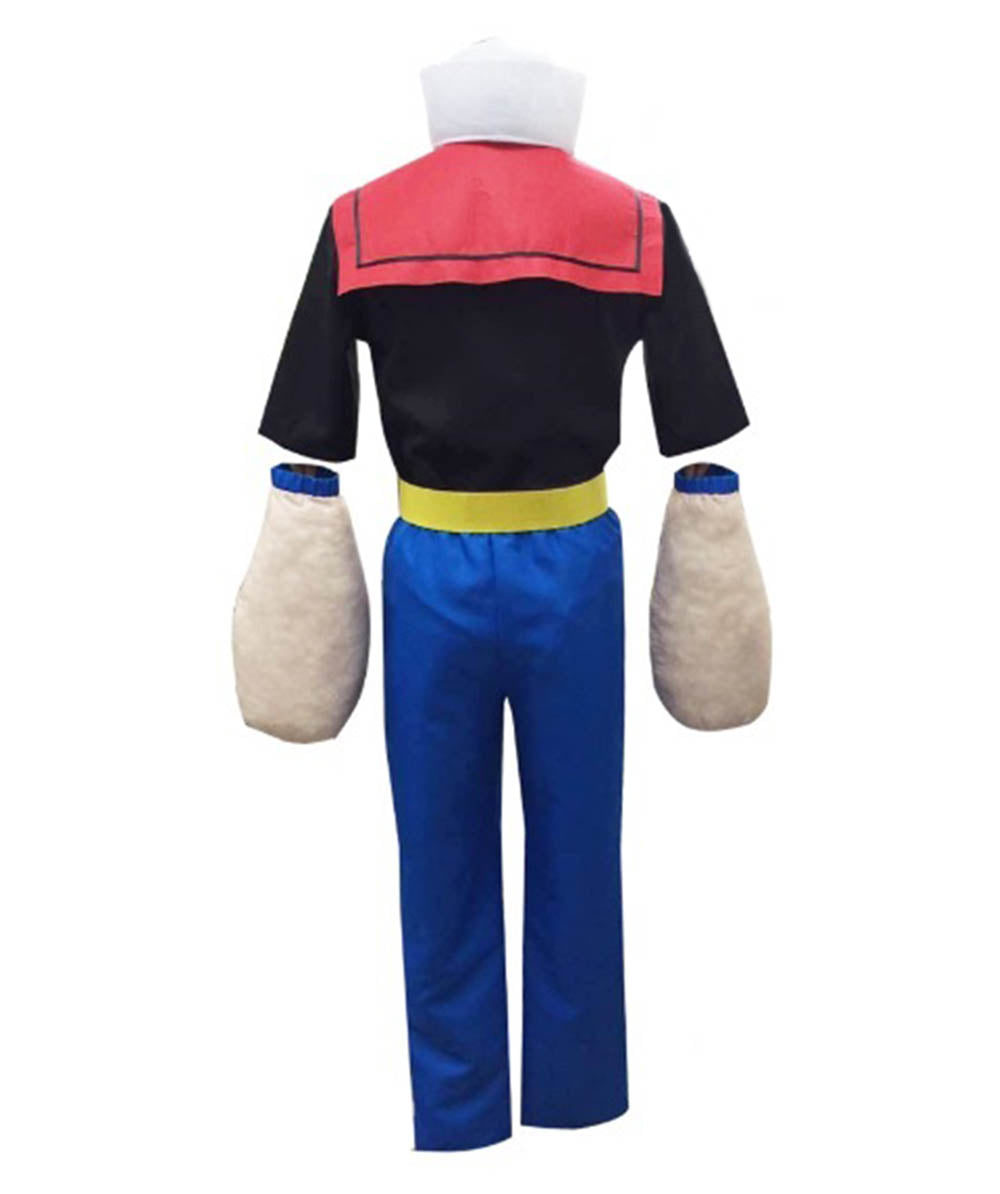 男性用 JCP-070 セーラーキャプテン 5ピースコスチューム ブラックとブルー コスプレ衣装