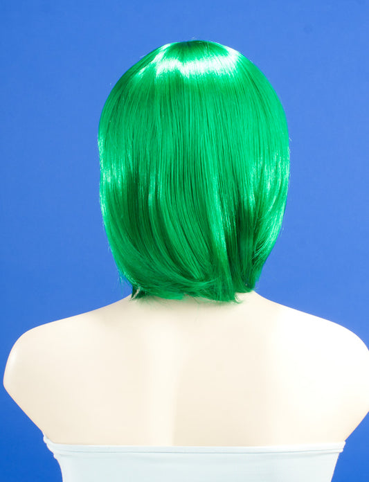 レディースファッション W-733 ショート ピュアグリーン コスプレパーティーウィッグ