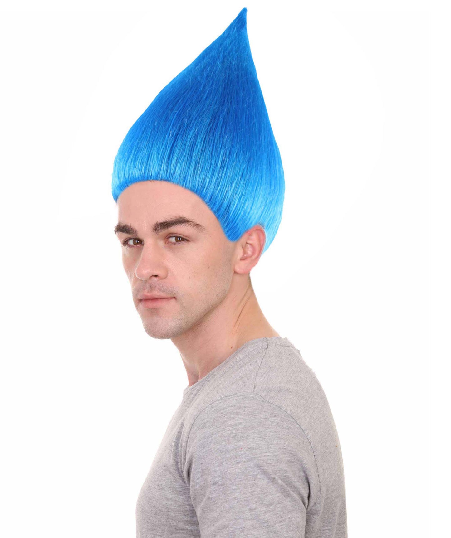 Wigs2you ハロウィン パーティー プレミアム メンズ H-621 トロールズ ウィッグ ブルー色