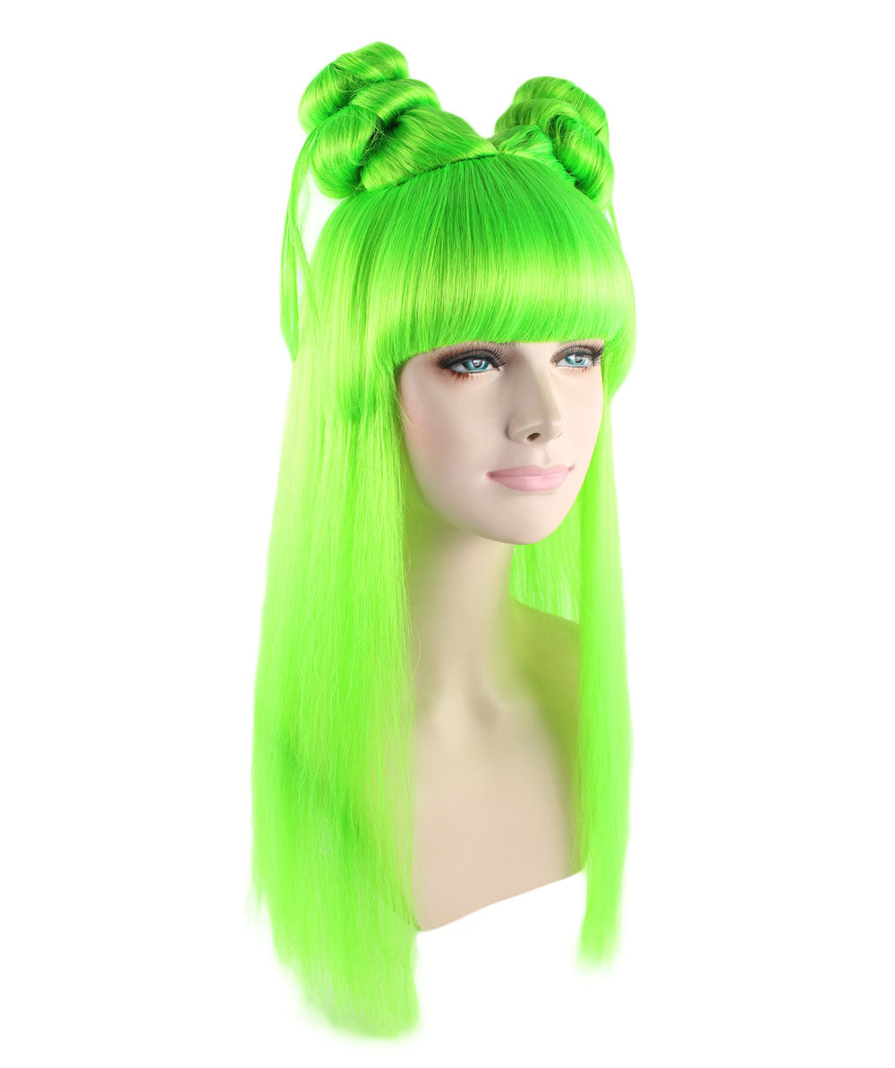 Wigs2you ハロウィン パーティー プレミアム レディース H-1201 快適なフィット感のライム アジアン プリンセス ウィッグ
