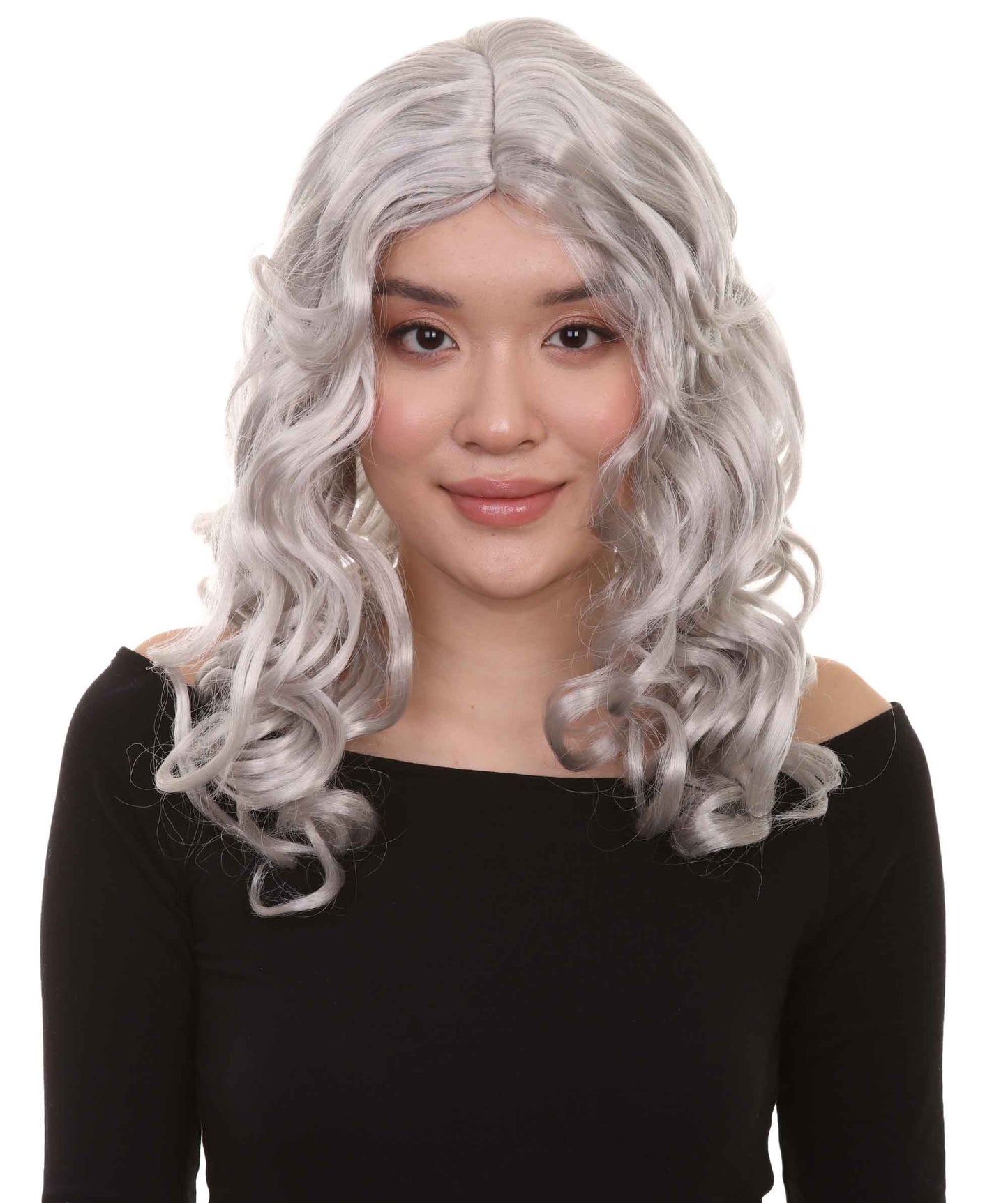 Wigs2you ハロウィンパーティープレミアムレディース H-1099 とても快適なアリスウィッグ 鏡の国のアリス グレー色