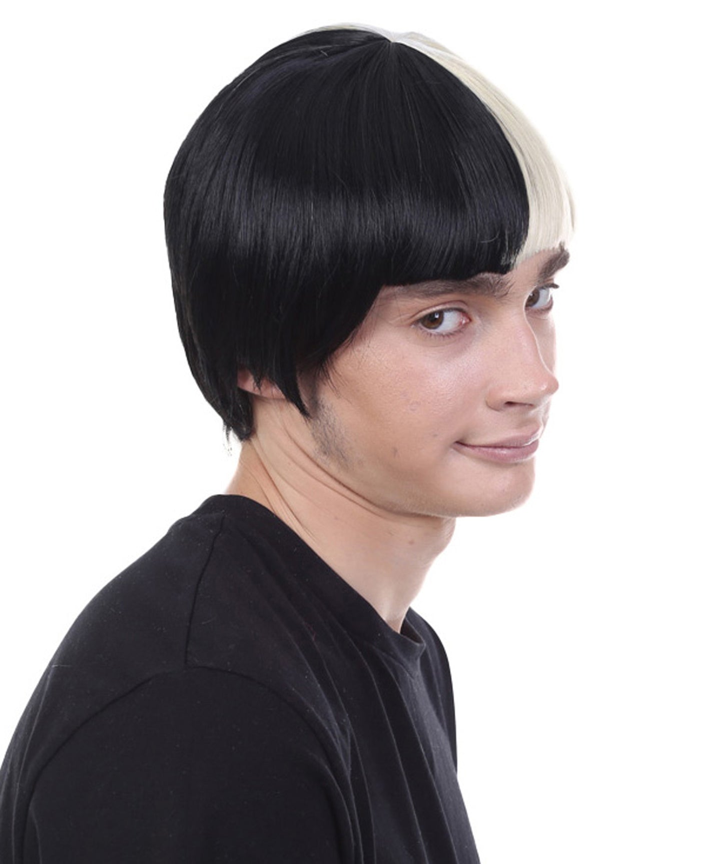 Wigs2you ハロウィン パーティー プレミアム メンズ H-609 SIA ウィッグ 男性 ブラック ブロンド