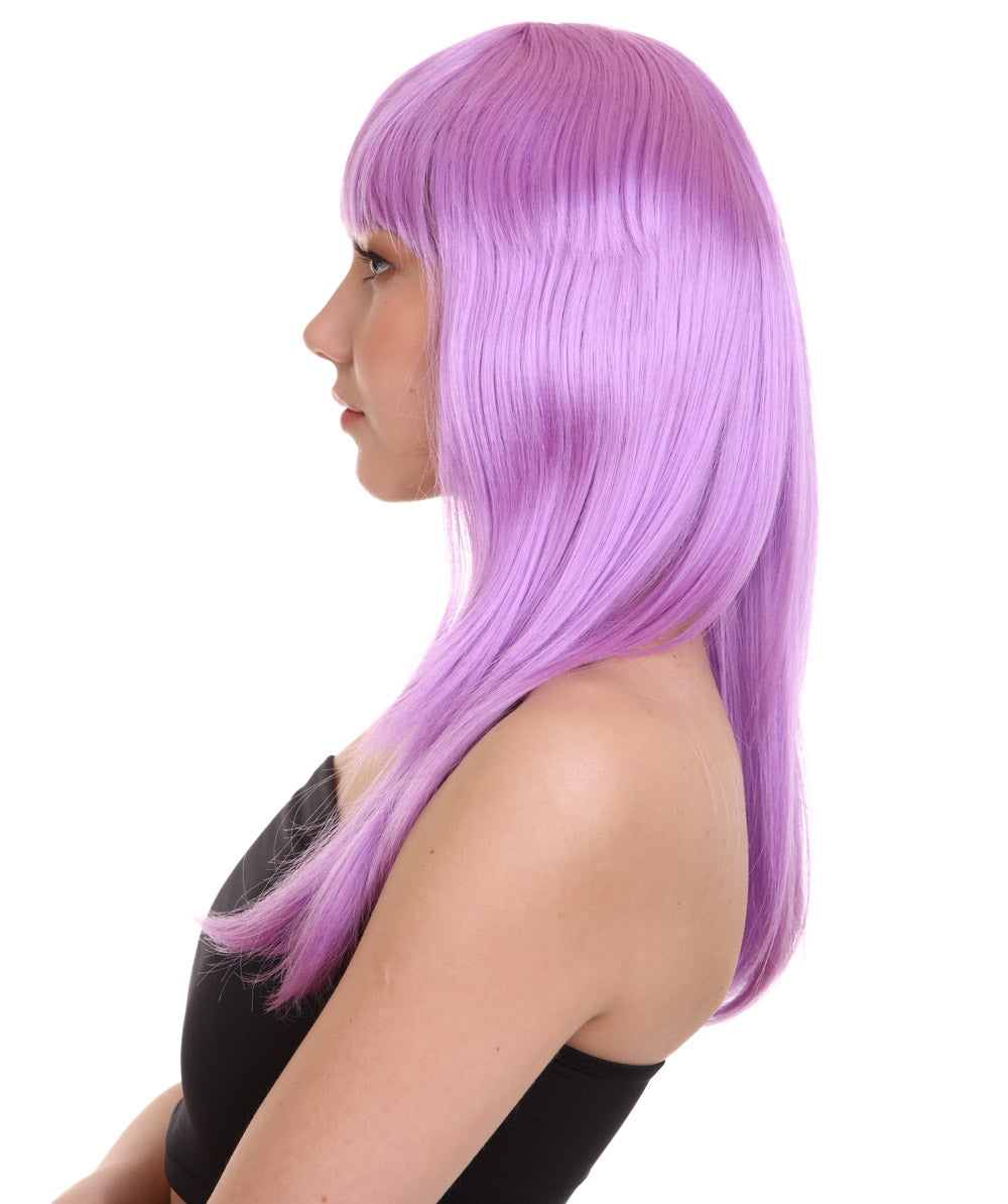 Wigs2you ハロウィン パーティー プレミアム レディース H-1049 とても快適なグラマー グリーン ウィッグ Lt パープル カラー
