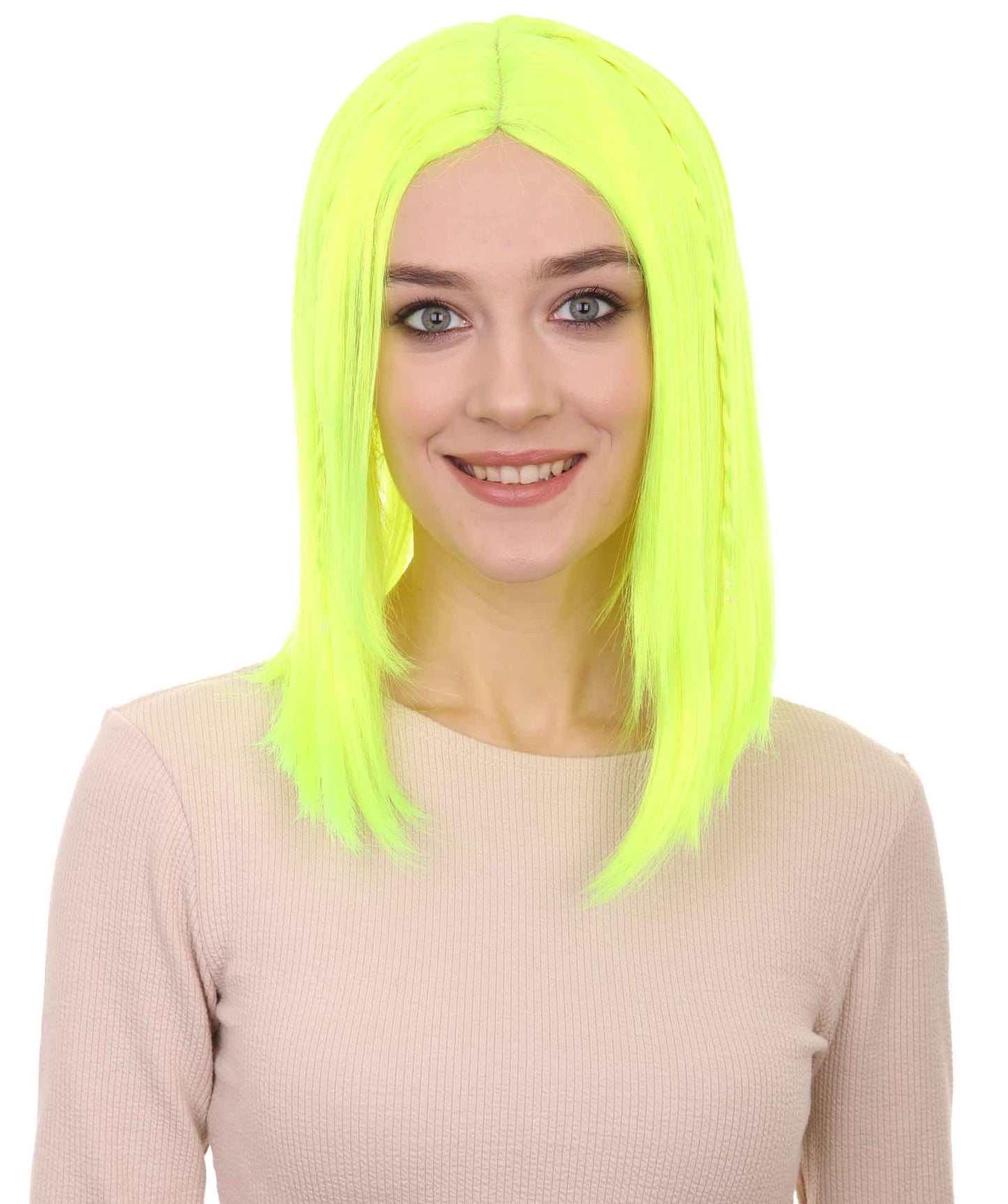 Wigs2you ハロウィンパーティープレミアム レディース H-926 スワンプクイーンウィッグ ネオングリーン色