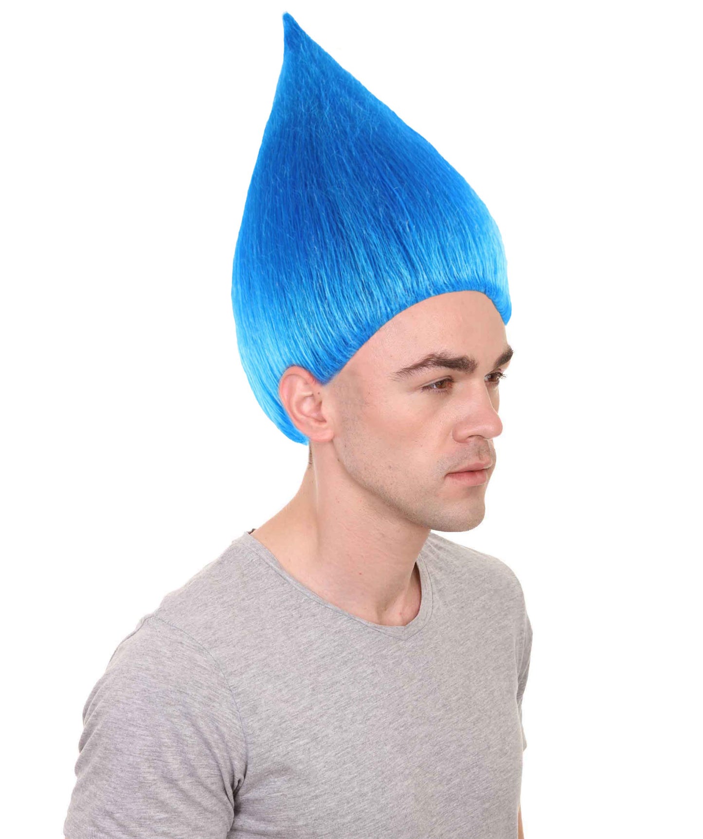 Wigs2you ハロウィン パーティー プレミアム メンズ H-621 トロールズ ウィッグ ブルー色