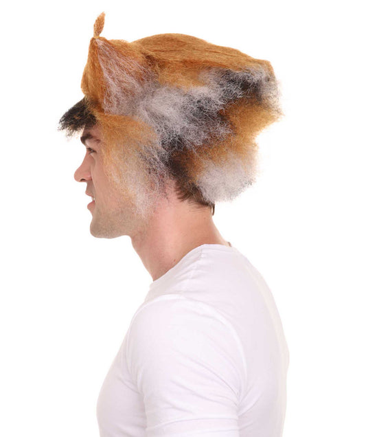 ハロウィーンパーティープレミアムメンズH-3654 キャッツミュージカルブラウン&ブラックウィッグ