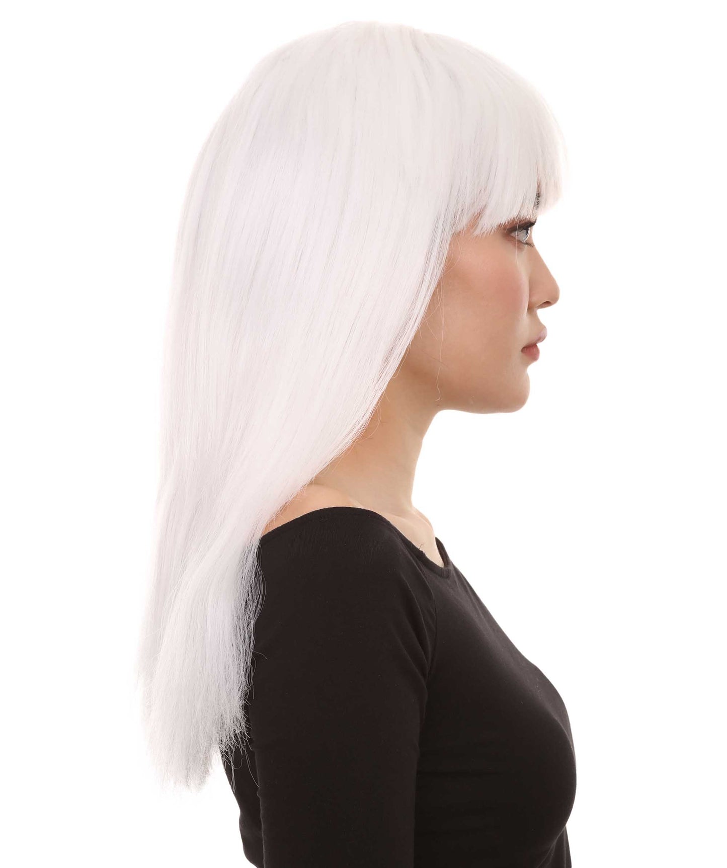 Wigs2youハロウィンパーティープレミアムレディースH-1906 美しい見た目のロングボブ 闇の中で光るウィッグ