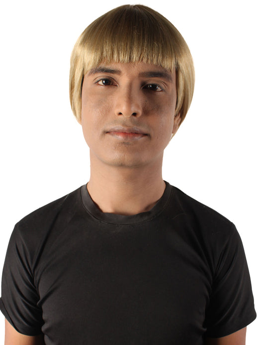 ハロウィンパーティー プレミアム 大人用 男性の「Paddy the Baddy UFCファイター」の軽い茶色のウィッグ H-5695