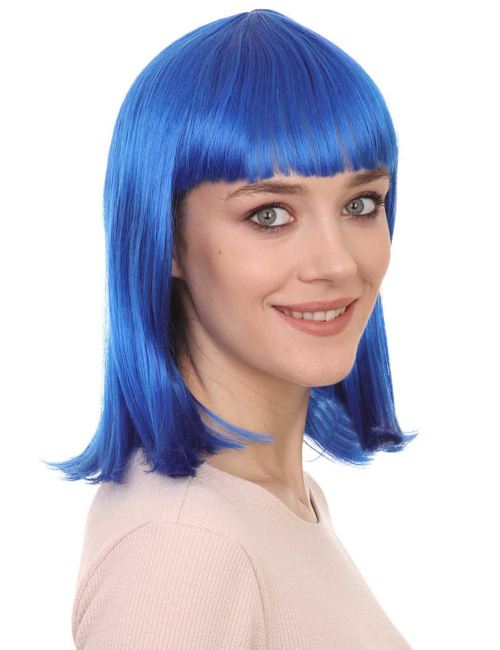 Wigs2you ハロウィンパーティー プレミアム レディース H-659 ダークブルー ボブウィッグ