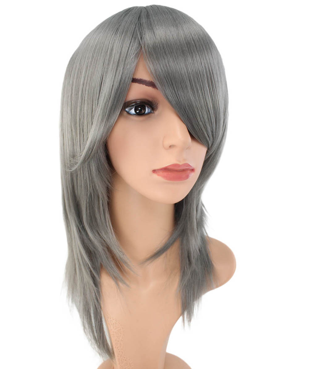 レディースファッション C-071 ロングストレート C-ワインレッド コスプレヒートスタイラブルウィッグ