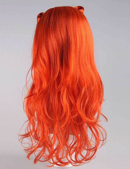オレンジ怪物婦人用かつら|性格コスプレ・ハロウィンかつら|割増空気を通すCaplessなキャップH-389