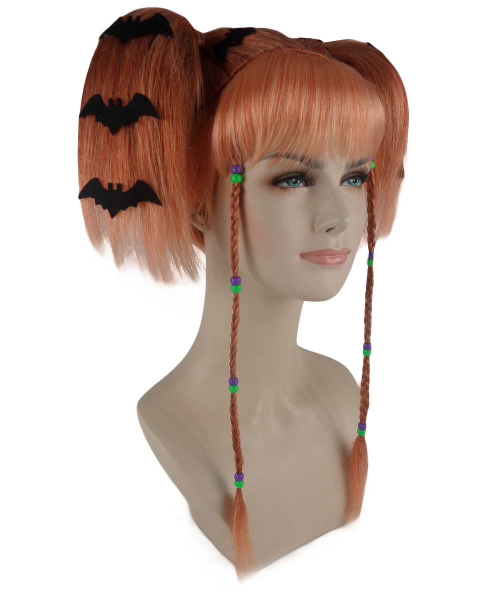Wigs2you ハロウィンパーティープレミアム レディース H-697 バットエンジェルウィッグ ピーチ色