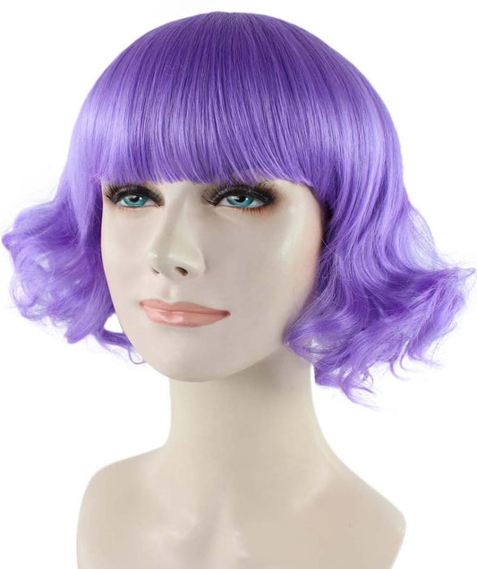 ハロウィンパーティープレミアムレディース H-1355 カーニバルパープル ウェービーウィッグ レディ ファンシーキャラクターファッションウィッグ