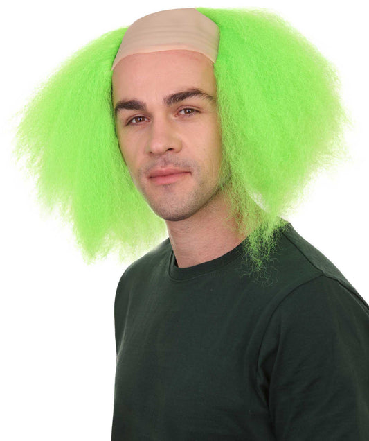 ハロウィンパーティー プレミアム 男性用 H-2497 恐ろしい グリーン クラウン キラー ウィッグ