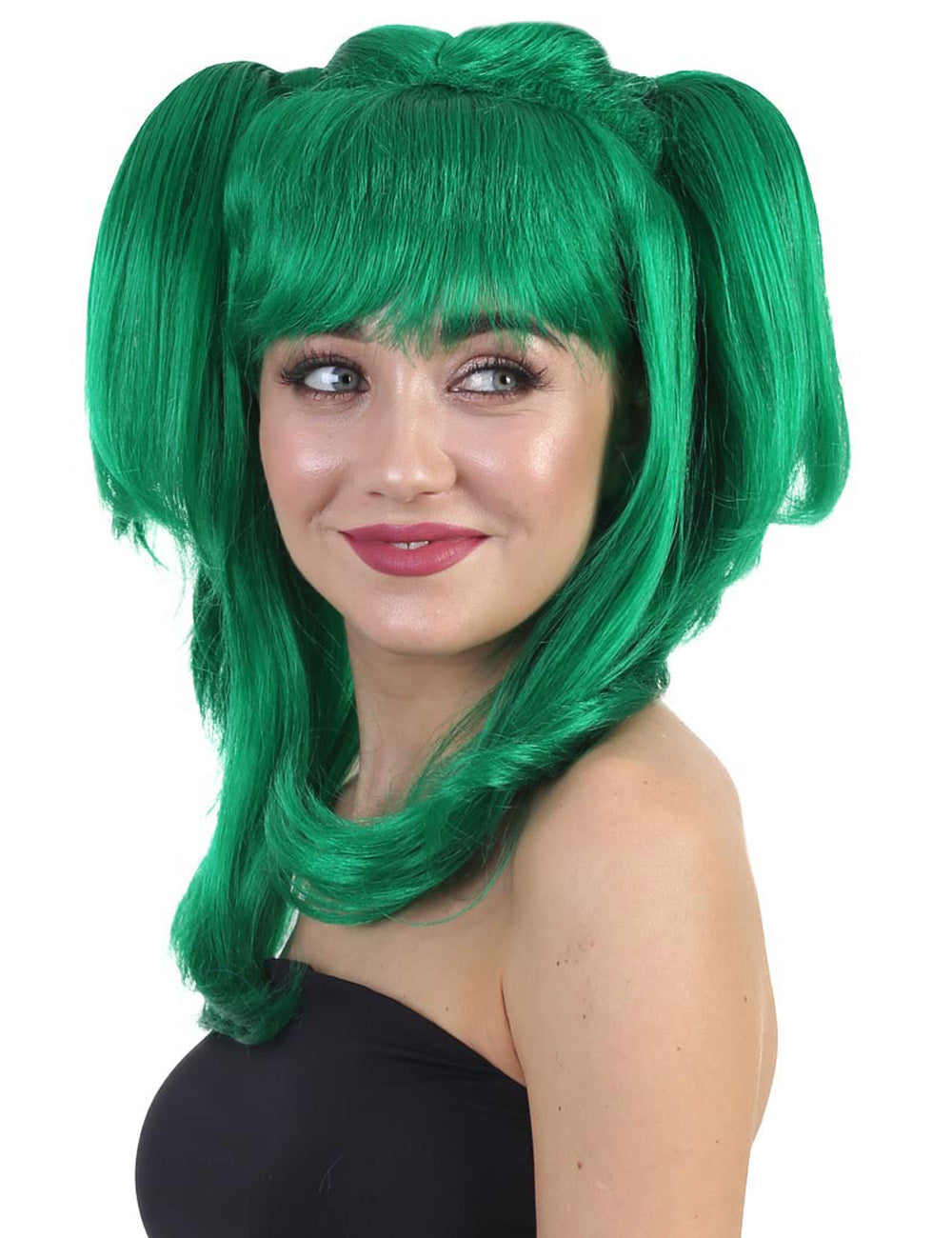 Wigs2you ハロウィンパーティープレミアム レディース H-780 バナナエンジェルウィッグ ダークグリーン色