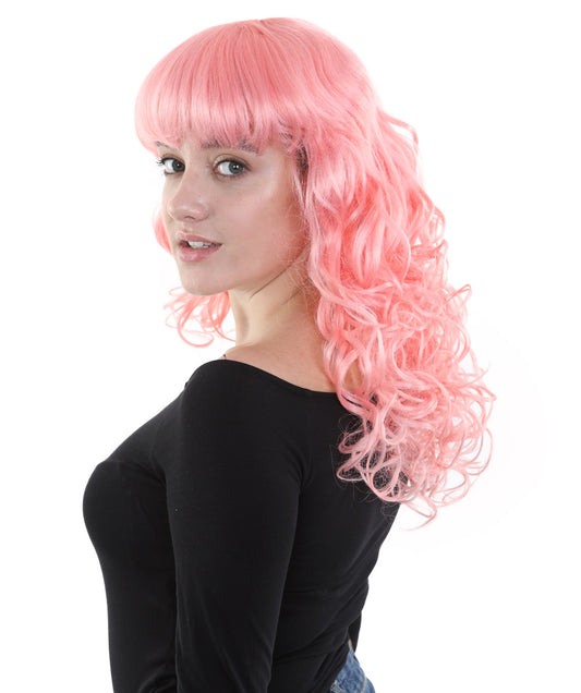 Wigs2you ハロウィンパーティープレミアム H-840 バットマン 女性ジョーカーウィッグ コーラルカラー