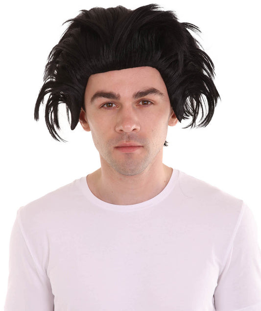 ハロウィンパーティー プレミアム 男性用 H-2242 テレビ映画 コスプレ ブラック ウィッグ