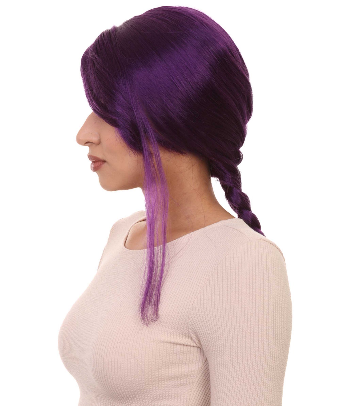 Wigs2you ハロウィン パーティー プレミアム レディース H-1172 とても快適なバイオレット編み込みウィッグ