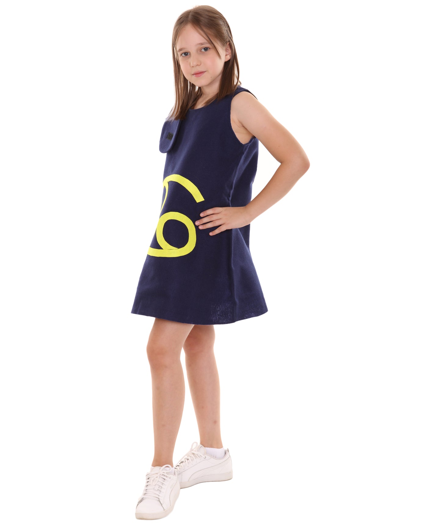 子供用ガール 12 JCO-257(Kids) 蟹座の星座 パーティー トロール ドレス コスチューム ブルー ハロウィン コスチューム