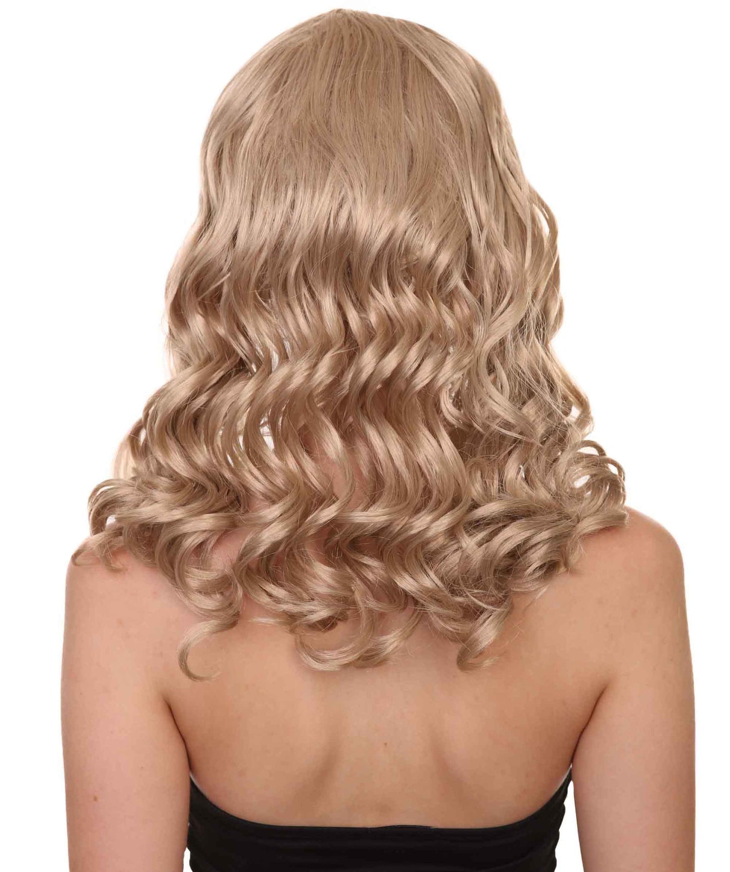 Wigs2you ハロウィンパーティー プレミアム レディース H-1104 とても快適なアリスウィッグ 鏡の国のアリス ダークブロンドカラー