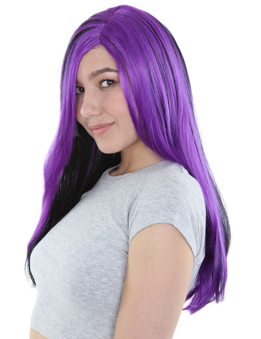 Wigs2you ハロウィンパーティープレミアムレディース H-550 パープル "ウィッチ" ロングウィッグ
