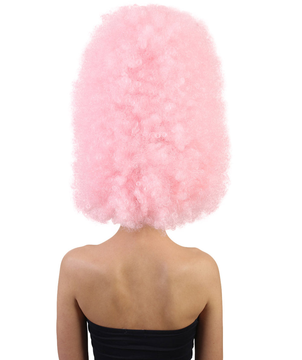 Wigs2youハロウィンパーティープレミアムレディースH-2006 着けやすい 非常に快適 スーパーサイズジャンボライトピンクアフロウィッグ