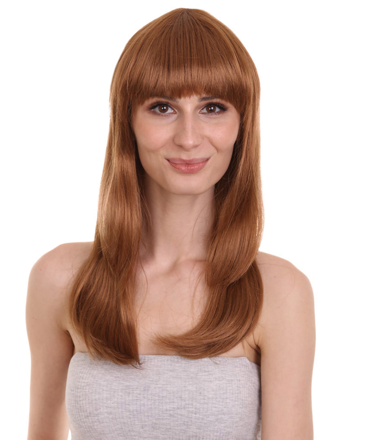 Wigs2you ハロウィンパーティープレミアムレディース H-1064 とても快適なグラマーグリーンウィッグ Lt ブラウンカラー