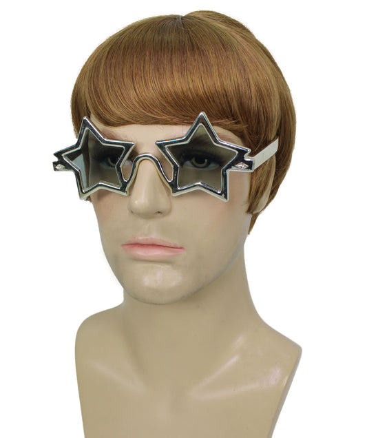 メンズ 70 年代ディスコ ショート マルチ カラー H-6284 オプション ボウル カット ウィッグ 難燃性合成繊維