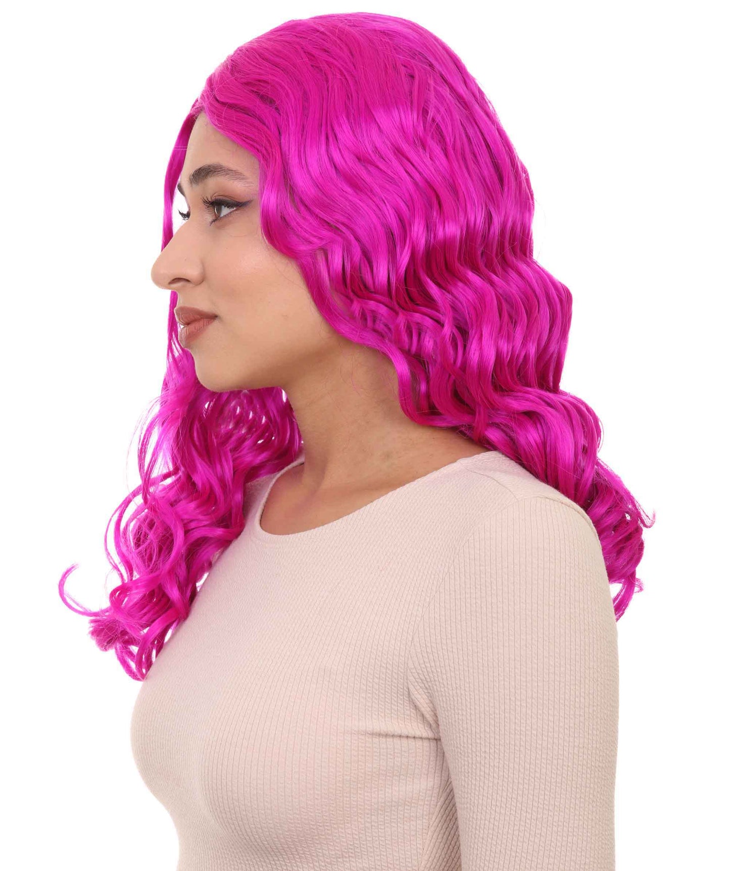 Wigs2you ハロウィンパーティープレミアムレディース H-1113 とても快適なアリスウィッグ 鏡の国のアリス ネオンフューシャカラー