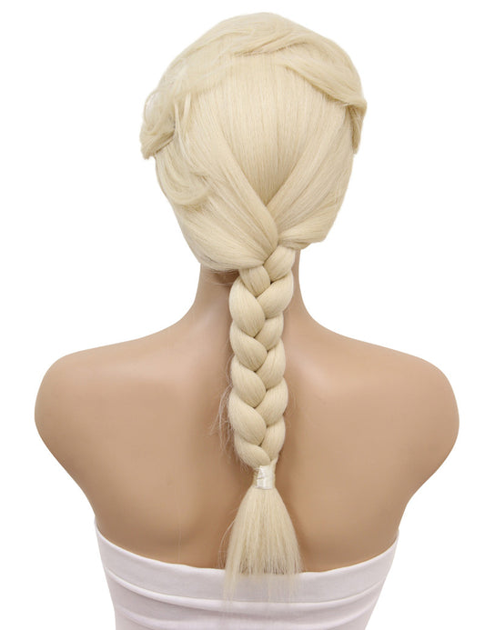 レディースファッション C-030 ロングウェービー C-プラチナブロンド コスプレ ヒートスタイルウィッグ