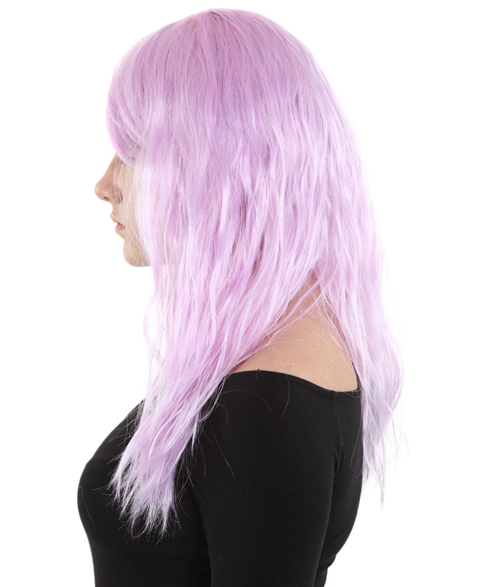 Wigs2you ハロウィンパーティープレミアムレディース H-1767 着け心地が良い とても快適 グラマラマ ライトパープルウィッグ