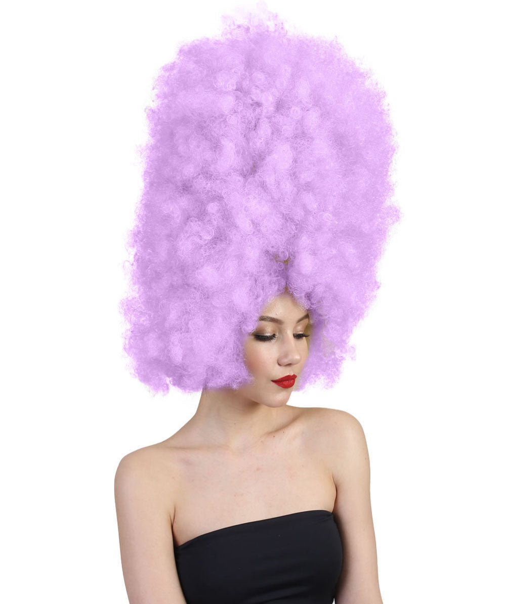 Wigs2youハロウィンパーティープレミアムレディースH-2007 着けやすい 非常に快適 スーパーサイズジャンボライトパープルアフロウィッグ