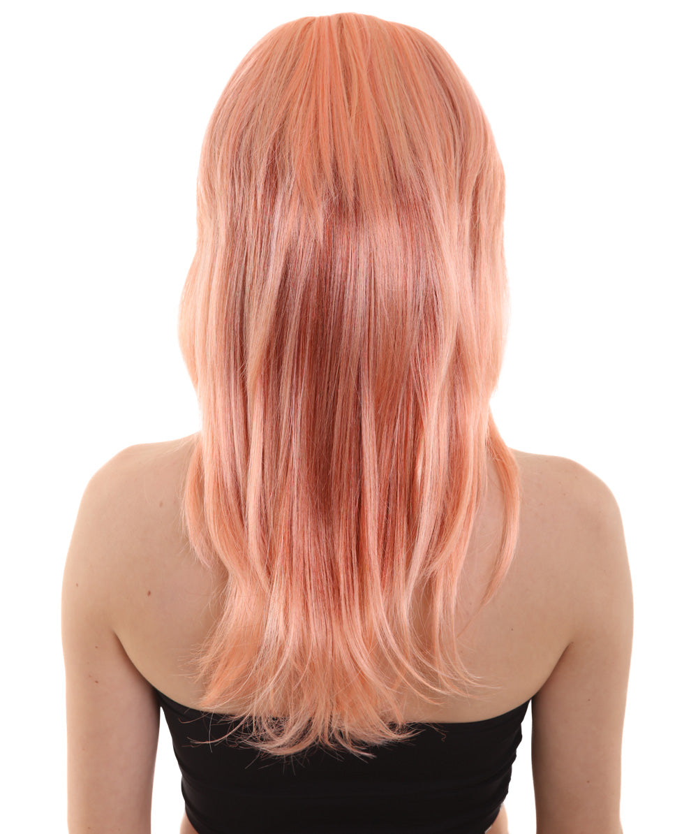 Wigs2you ハロウィンパーティー プレミアム レディース H-933 3レイヤーのパーティーガールウィッグ ピーチ色