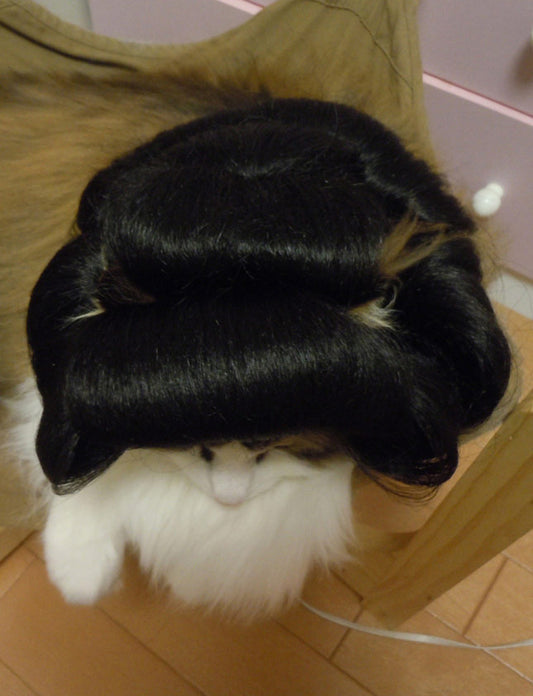 ペットウィッグ P-009 ブラックキャット 究極のグラマーのための猫のウィッグ