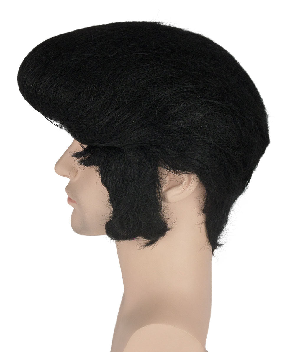 Wigs2you ハロウィン パーティー プレミアム メンズ H-611 エルヴィス ブラック ウィッグ