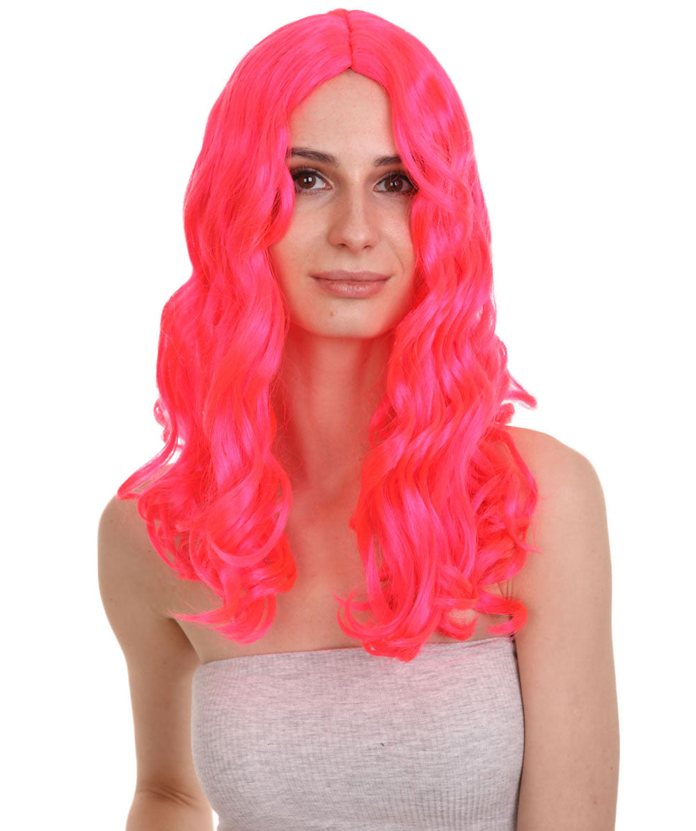 Wigs2you ハロウィンパーティー プレミアム レディース H-1115 とても快適なアリスウィッグ 鏡の国のアリス ネオンピンク
