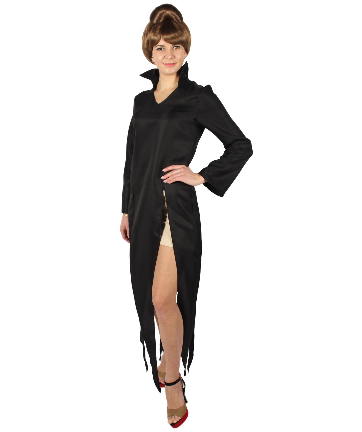 Wigs2you ワンパンマン タツマキ コスチューム 女装に最適 レディース JCA-059 日本のスーパーヒーロー トルネード ブラックドレス