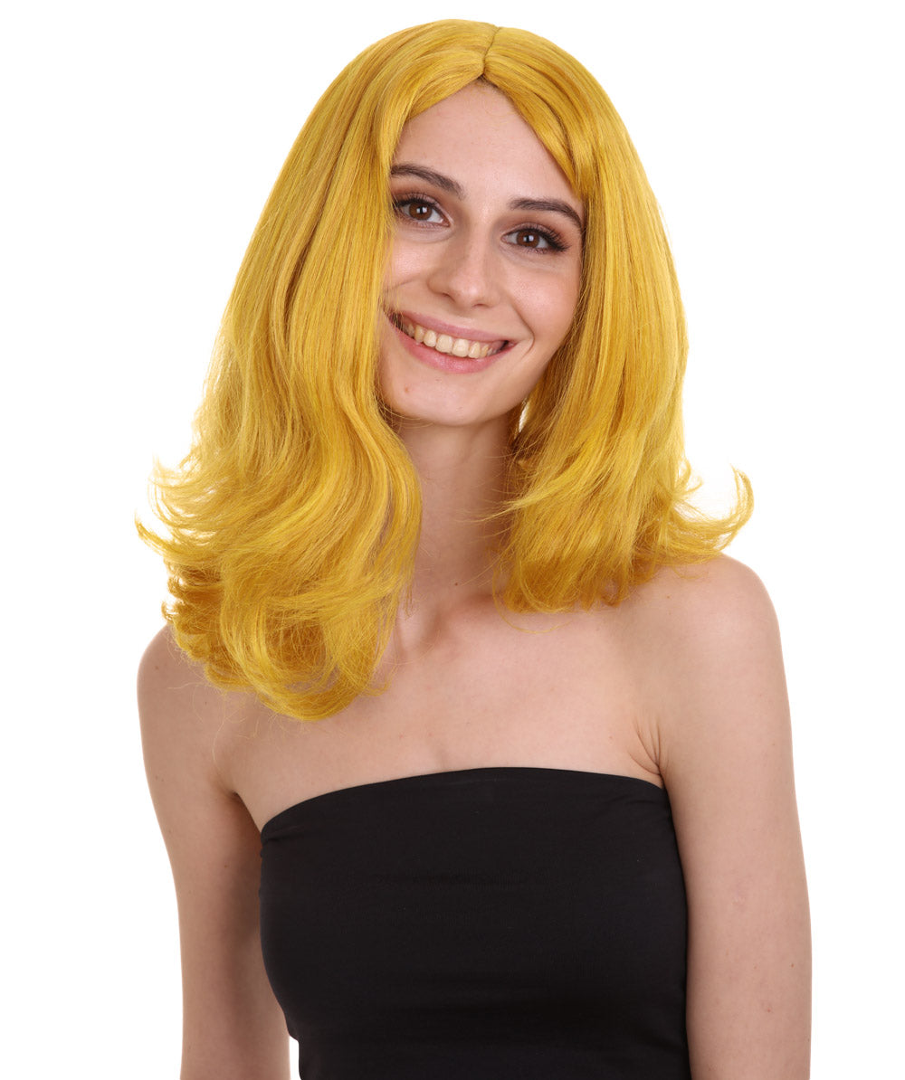 Wigs2you ハロウィン パーティー プレミアム レディース H-1292 着けやすい 快適なフィット感 ゴールド ページボーイ ウィッグ