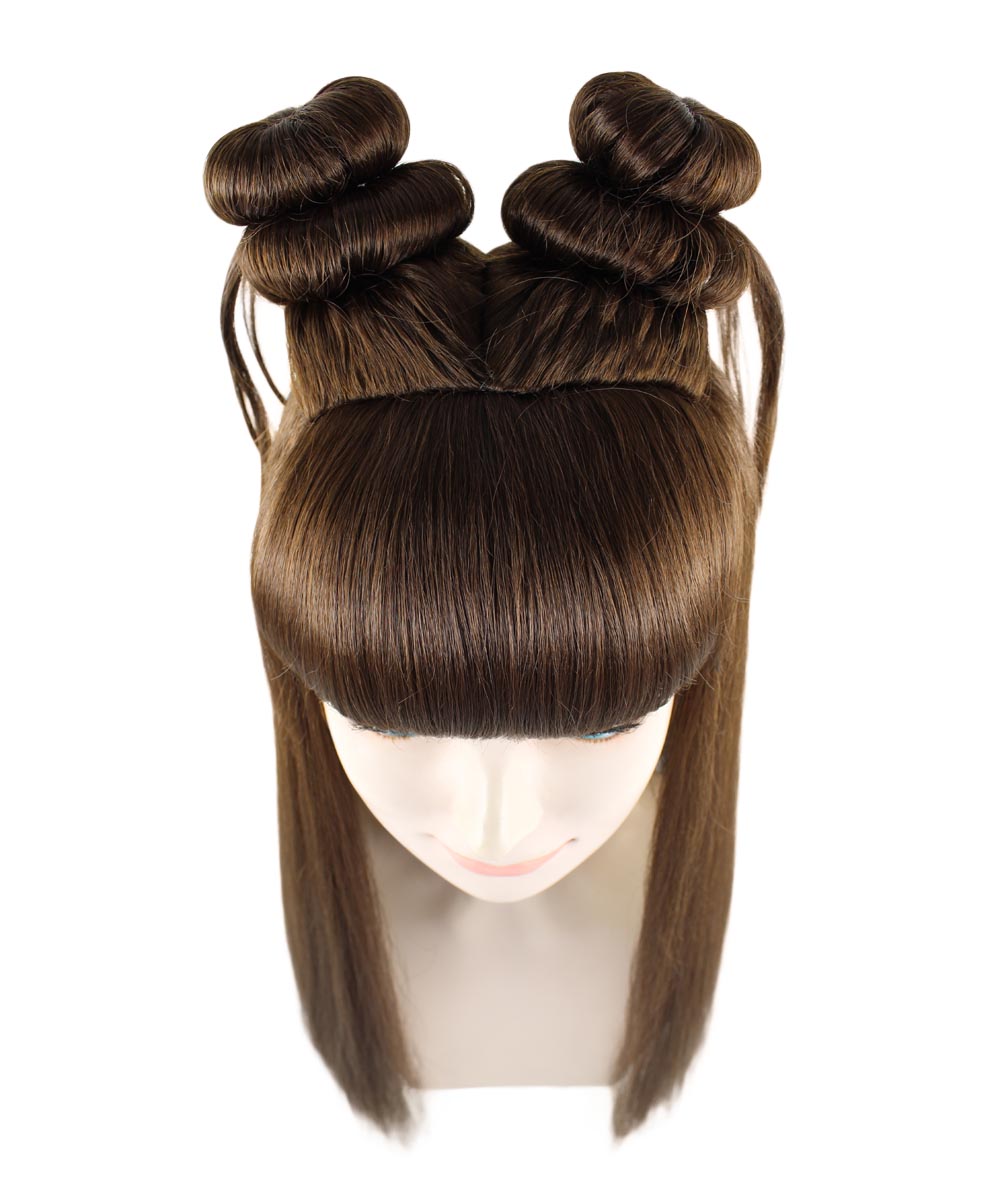 Wigs2you ハロウィン パーティー プレミアム レディース H-1221 快適なフィット感のブラウン アジアン プリンセス ウィッグ