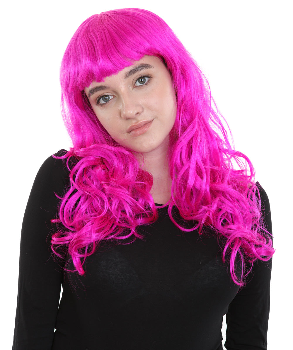 Wigs2you ハロウィンパーティープレミアム H-845 バットマン 女性ジョーカーウィッグ ネオンフューシャカラー