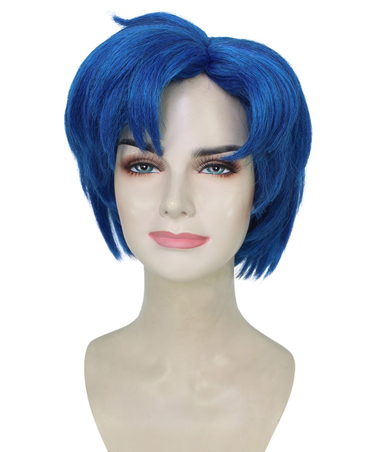 レディース H-5957 日本のアニメ ガーディアン キャラクター ブルー ウィッグ パーティーとコスプレに最適 難燃性合成ファイバー