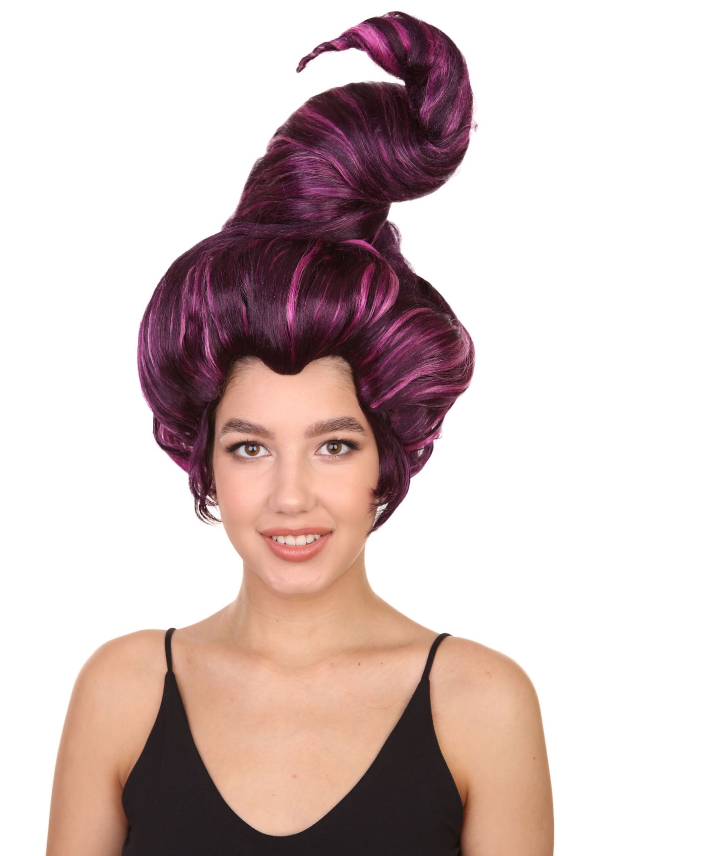 プレミアムハロウィンパーティーレディ H-5471 サンダーソンウィッチシスターウィッグ 紫