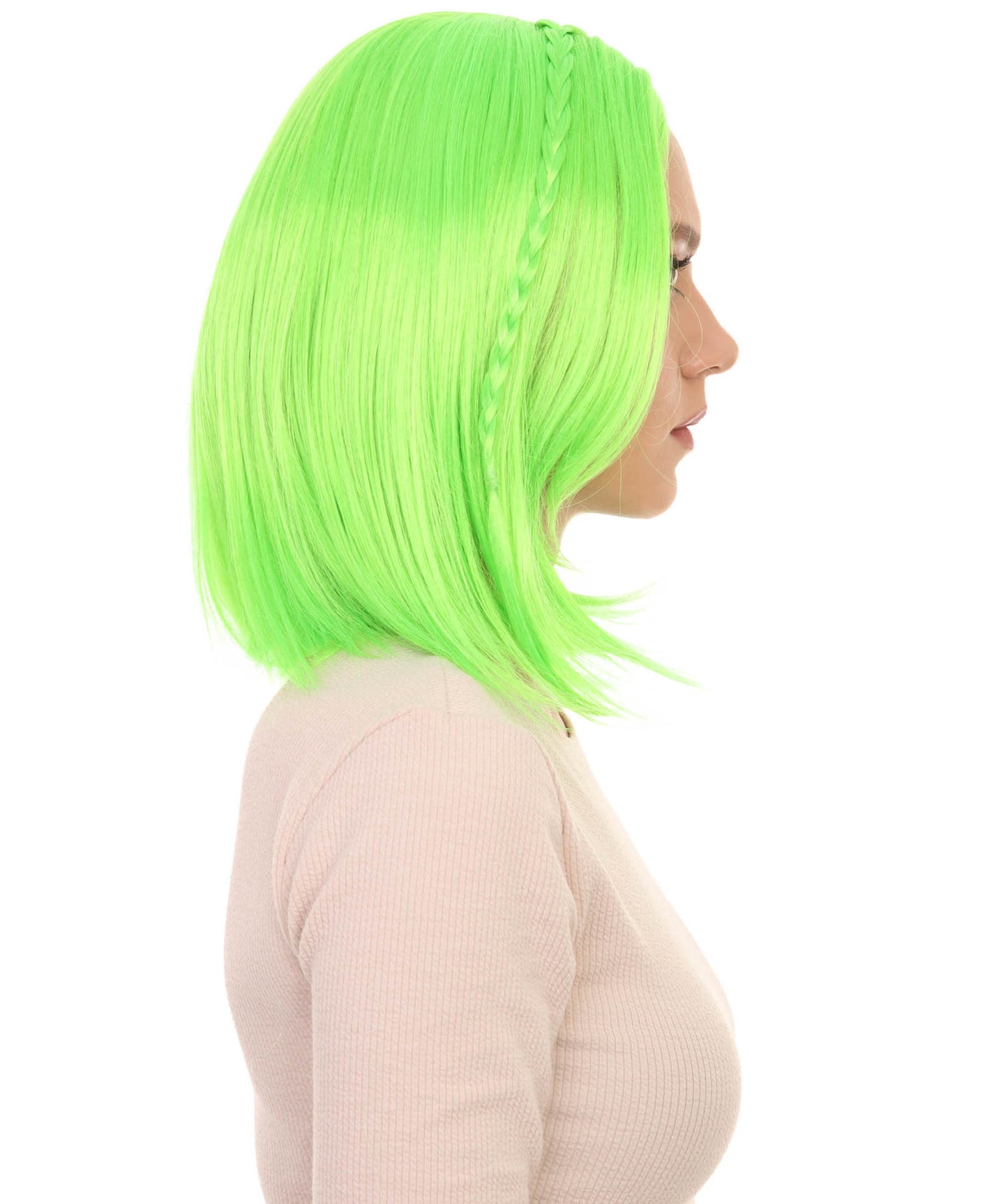 Wigs2you ハロウィンパーティープレミアム H-895 スワンプクイーンウィッグ ライムカラー
