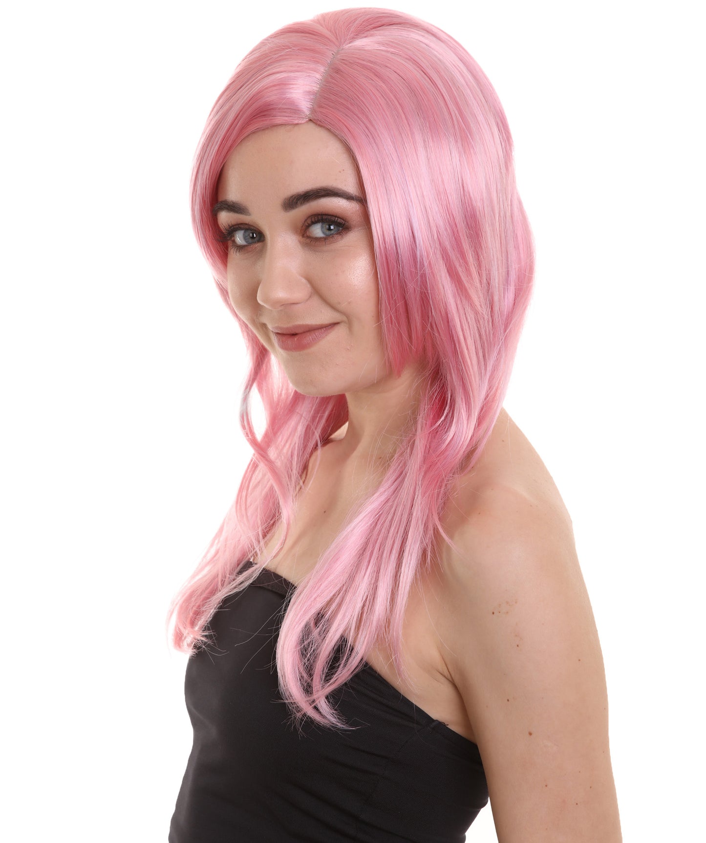 Wigs2you ハロウィン パーティー プレミアム H-945 3レイヤーのパーティー ガール ウィッグ Lt ピンク色