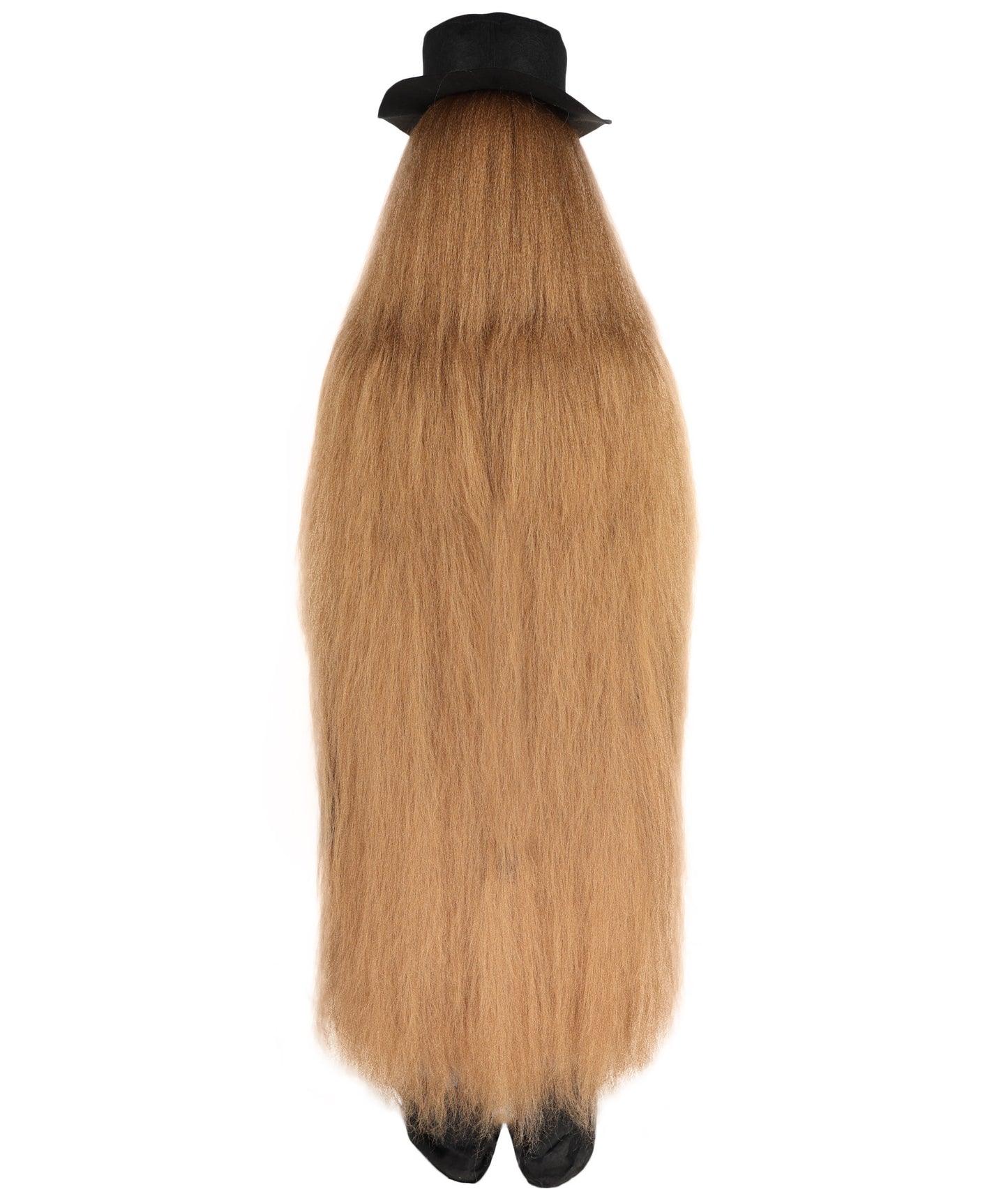 Wigs2you H-4868P 大人用 架空のキャラクター ストレートヘア 71インチ ロングコスチューム&ウィッグセット 帽子とグラス付き マルチカラーオプション 難燃性合成繊維