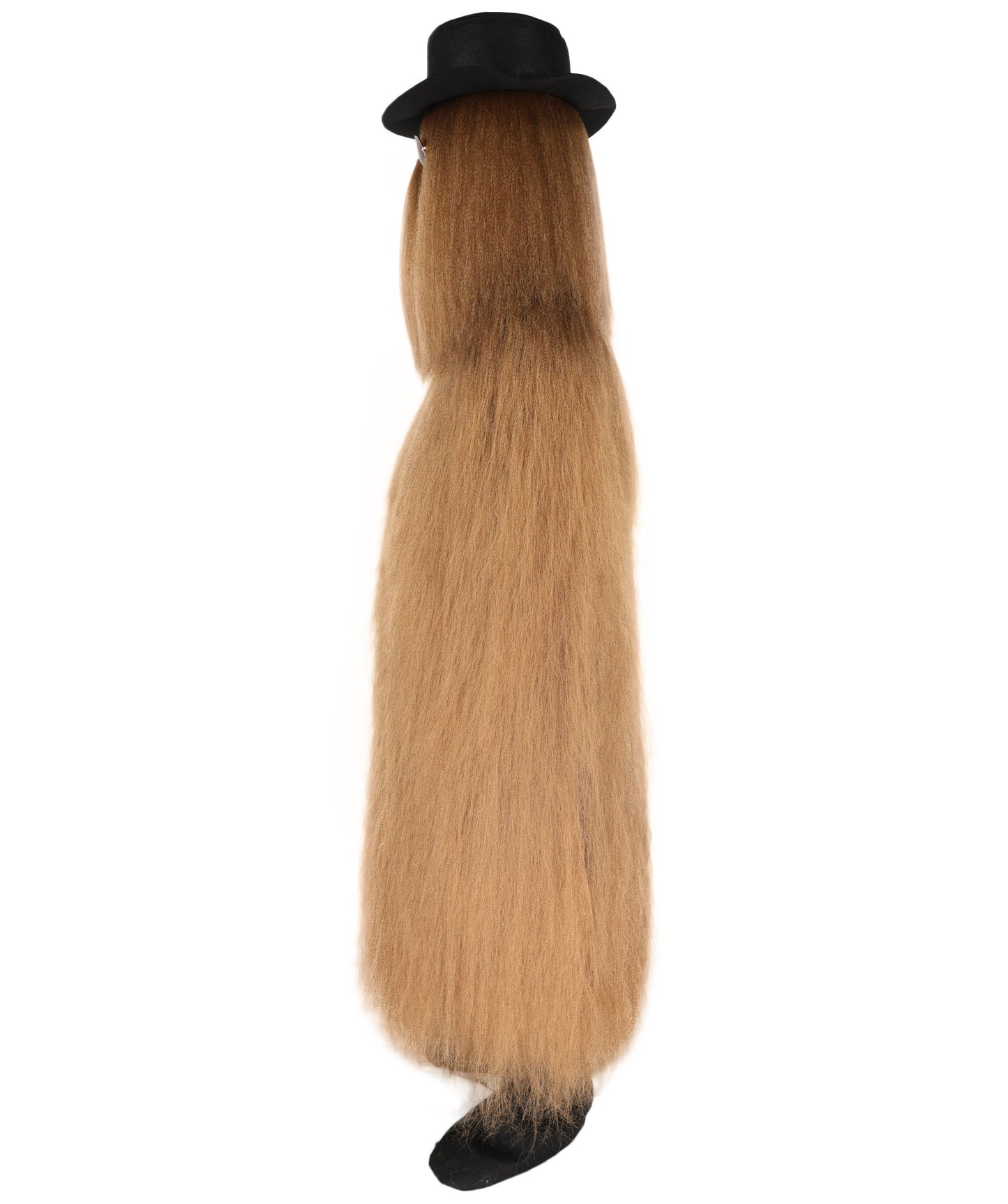 Wigs2you H-4868P 大人用 架空のキャラクター ストレートヘア 71インチ ロングコスチューム&ウィッグセット 帽子とグラス付き マルチカラーオプション 難燃性合成繊維