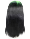 Wigs2you H-5202 ビリー・アイリッシュ風グリーンウィッグ 大人用 80 年代ポップマレットスタイル 根元付き シャギーバング プレミアム仕上げ
