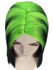 Wigs2you H-5202 ビリー・アイリッシュ風グリーンウィッグ 大人用 80 年代ポップマレットスタイル 根元付き シャギーバング プレミアム仕上げ