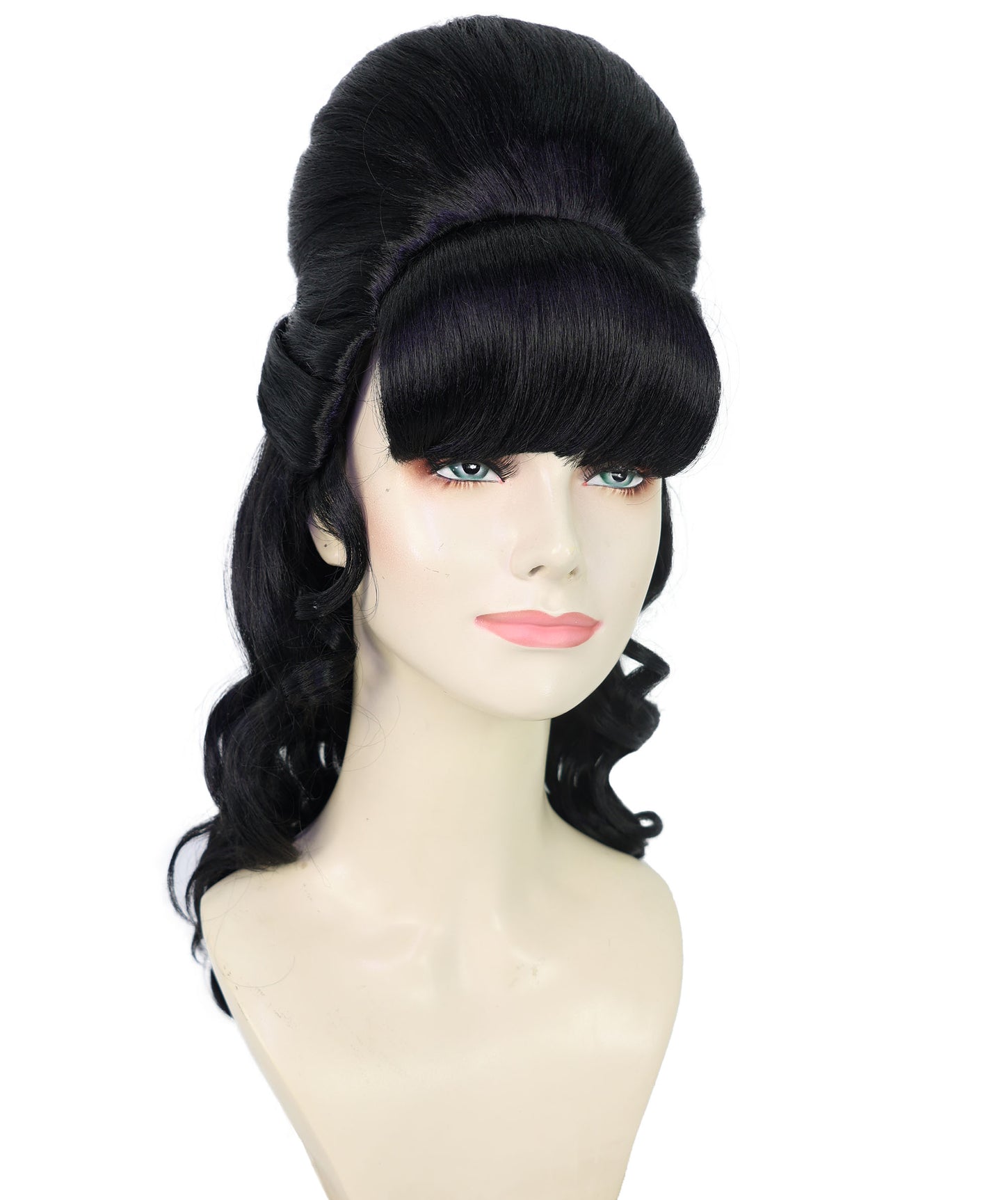 Wigs2you H-6856-BK 大人女性用 60代向け マルチハーフアップウィッグ ポニーテール付き | ハロウィン・コスプレ用ウィッグ | 難燃性合成繊維