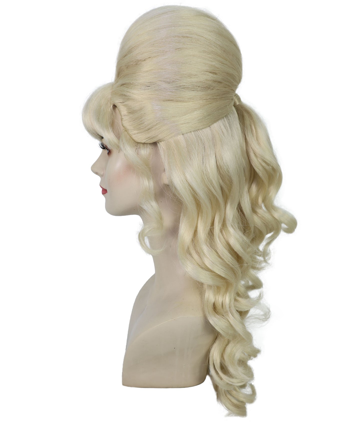 Wigs2you H-6856-BK 大人女性用 60代向け マルチハーフアップウィッグ ポニーテール付き | ハロウィン・コスプレ用ウィッグ | 難燃性合成繊維